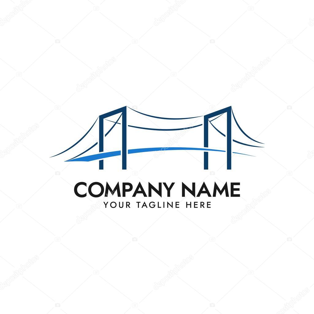 Bridge Logo, Construction Logo, Building