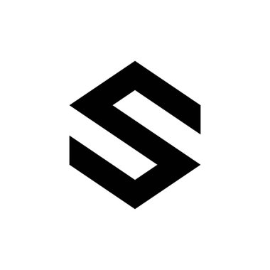 S harfi logosu / sembolü - vektör simgesi