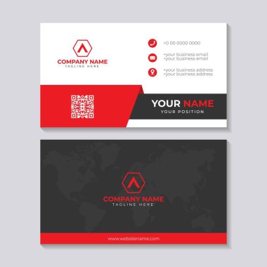 Corporate business card design template clipart svg vector 