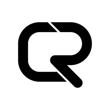 Cr ilk harf logo şablon vektör simgesi tasarımı
