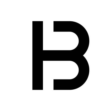 Monogram Harfi B & Pb Business Company Vector Logo Tasarım Şablonu