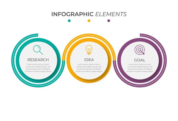 Plantilla Diseño Infografía Vectorial Con Opciones Pasos — Vector de stock