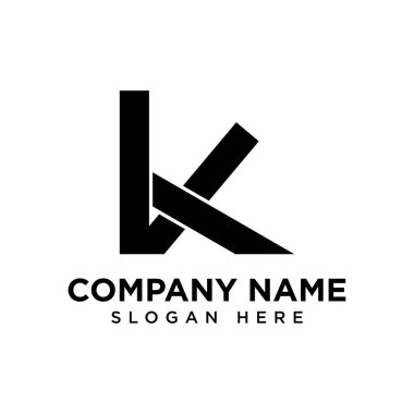 İlk harf k logo vektör tasarım şablonları