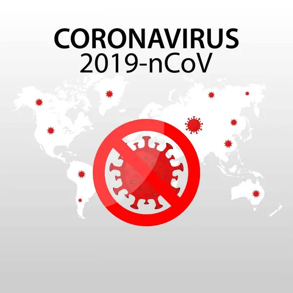 Ilustrasi Coronavirus Covid Atau 2019 Ncov - Stok Vektor