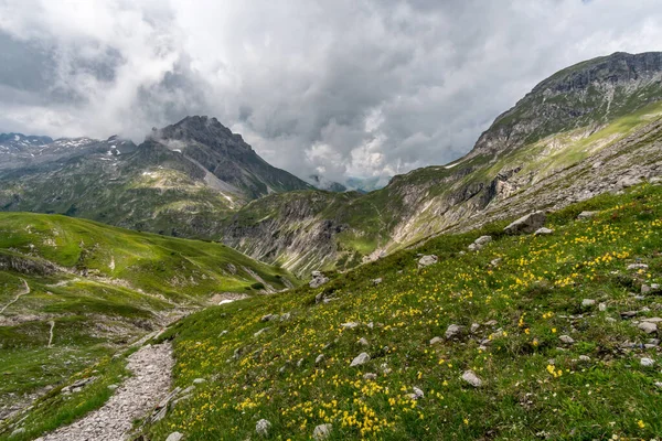 Bergwanderung zum Großen Krottenkopf — Stockfoto