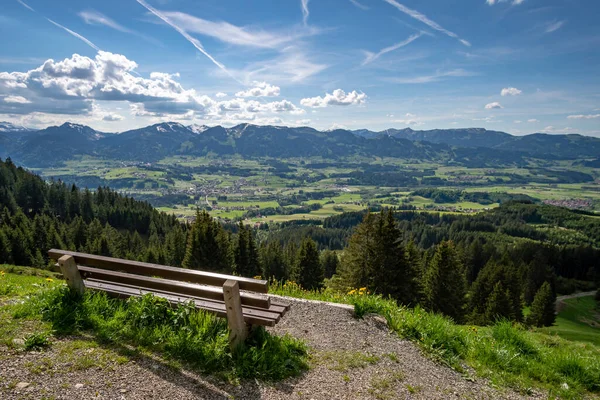 Fantastic hike to the sun heads in the Allgau — Stock Photo, Image