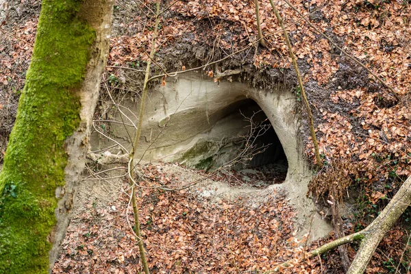 Einige Alte Tunnel Aus Dem Zweiten Weltkrieg Oberschwaben Von Bauern — Stockfoto