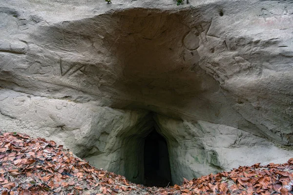 Odkrył Kilka Starych Tuneli Wojny Światowej Górnej Swabii Rolników Cywilów — Zdjęcie stockowe