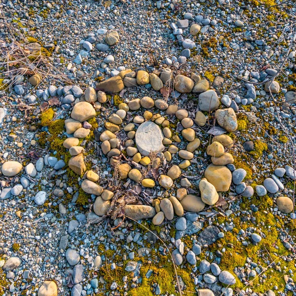 Фантастически Красивый Каменный Лабиринт Обнаруженный Посреди Леса Верхней Швабии — стоковое фото