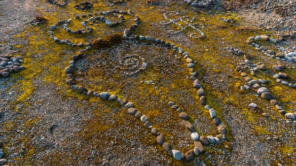 Fantastically beautiful stone labyrinth discovered in the middle of the forest in Upper Swabia.