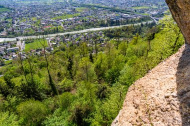 Bregenz 'de Constance Gölü yakınlarındaki Ferrata Kanzele' ye tırmanıyorum.