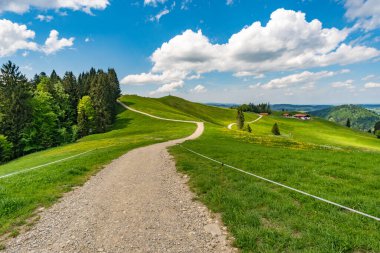 Oberstaufen yakınlarındaki Bavyera, Allgau 'daki Buchenegger şelalelerine kadar, özel yürüyüş yolu boyunca fantastik bir yürüyüş.