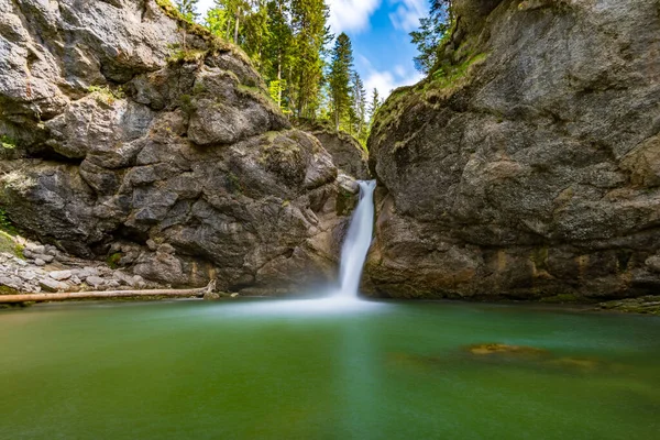 Fantastica Escursione Lungo Sentiero Escursionistico Premium Wild Water Vicino Oberstaufen — Foto Stock
