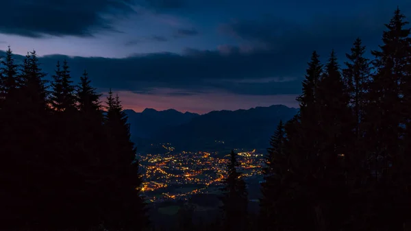 Randonnée Lever Soleil Immenstadt Allgau Jusqu Sommet Mittag Nagelfluhkette — Photo