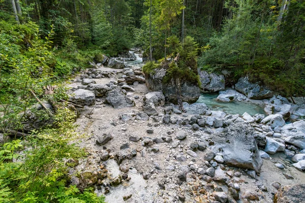 Bosque Mágico Salvaje Romántico Cerca Ramsau Cerca Berchtesgaden —  Fotos de Stock