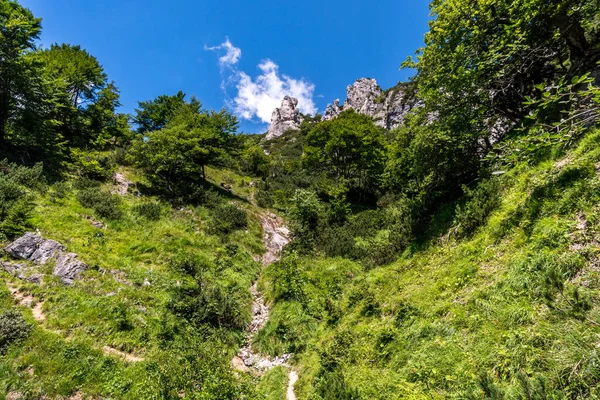 Пеший Поход Каменной Агнес Карлу Берсгаденских Альпах — стоковое фото