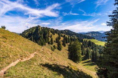Allgau 'daki Balderschwang' da muhteşem bir yürüyüş.
