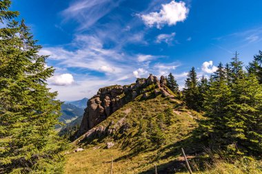 Allgau 'daki Balderschwang' da muhteşem bir yürüyüş.