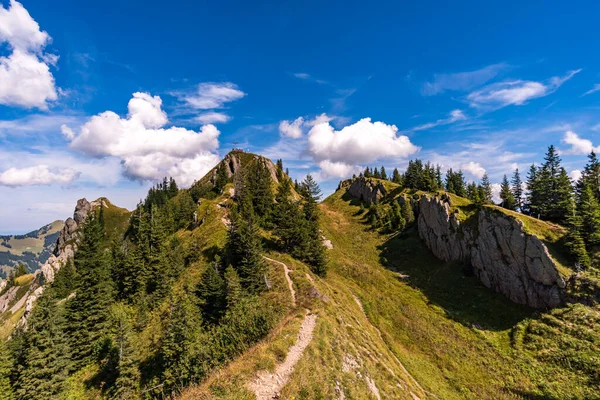 Φανταστική Πεζοπορία Στο Balderschwang Στο Allgau — Φωτογραφία Αρχείου