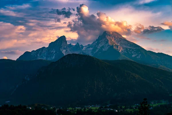 Hermosa Excursión Montaña Watzmann Los Alpes Berchtesgaden —  Fotos de Stock