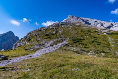 Berchtesgaden Alplerinde Watzmann 'da güzel bir dağ turu.