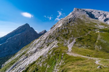 Berchtesgaden Alplerinde Watzmann 'da güzel bir dağ turu.