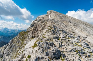 Berchtesgaden Alplerinde Watzmann 'da güzel bir dağ turu.