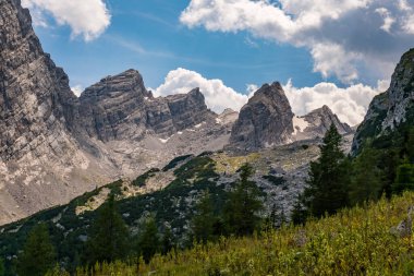 Berchtesgaden Alplerinde Watzmann 'da güzel bir dağ turu.