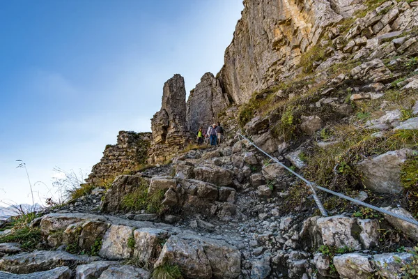 Allgau Alplerinde Kleinwalsertal Hohe Ifen Muhteşem Bir Yürüyüş — Stok fotoğraf