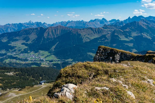 Fantástica Caminhada Hohe Ifen Kleinwalsertal Nos Alpes Allgau — Fotografia de Stock