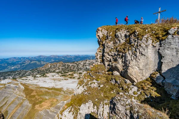 Fantastický Výlet Hohe Ifen Kleinwalsertal Allgau Alpách — Stock fotografie