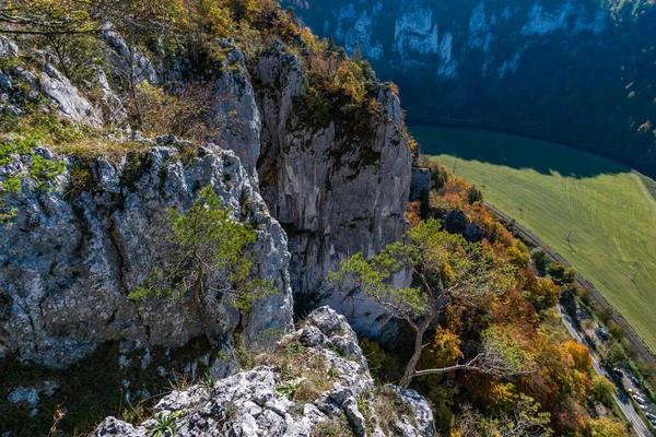 Фантастический Осенний Поход Дунайской Долине — стоковое фото