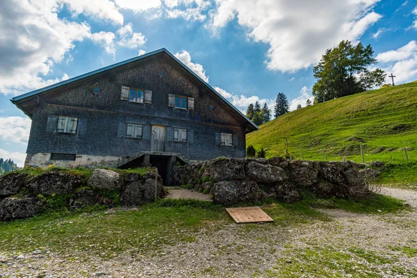 Fantasztikus Hegyi Túra Siplingerkopf Heidelbeerkopf Gunzesried Völgyben Allgau Alpokban — Stock Fotó