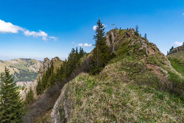 Φανταστική Περιήγηση Στο Βουνό Στο Siplingerkopf Και Heidelbeerkopf Από Την — Φωτογραφία Αρχείου