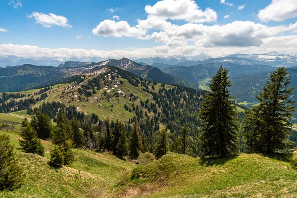 Fantasztikus Hegyi Túra Siplingerkopf Heidelbeerkopf Gunzesried Völgyben Allgau Alpokban — Stock Fotó