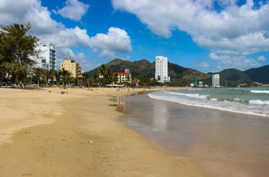 beautiful beach in Nha Trang
