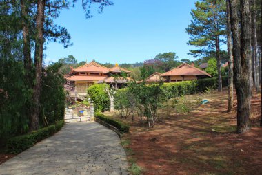 Sacred buddhist temple in Da Lat city, Vietnam