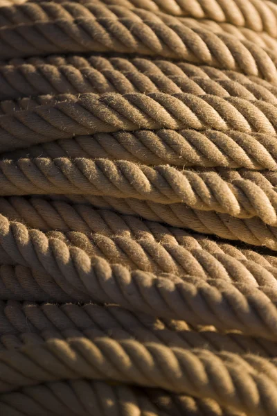 Spirale blessée Texture de corde — Photo