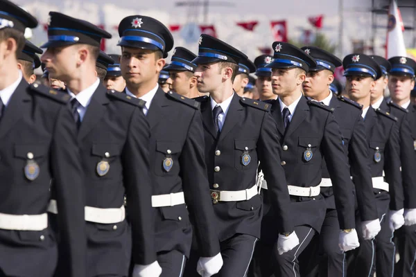 Rüştü unsal rendőrségi akadémia hallgatói. — Stock Fotó
