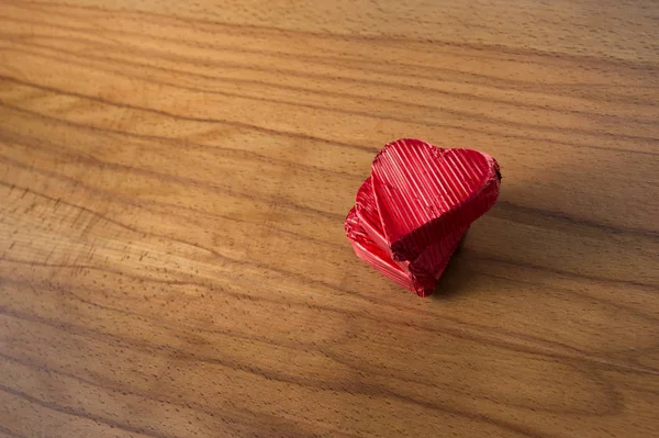 Chocolates em forma de coração — Fotografia de Stock