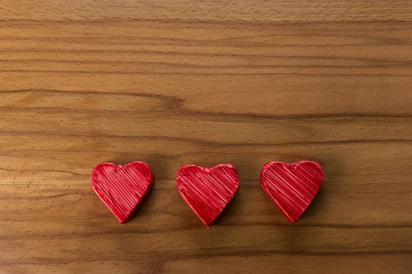 Chocolates en forma de corazón —  Fotos de Stock