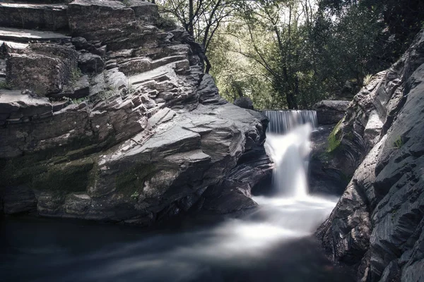 Waterval in het voorjaar. Kemalpasa Izmir Turkije. — Stockfoto