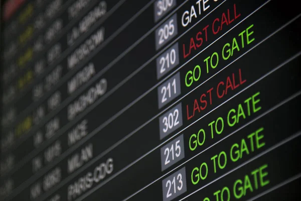 Ir a la pantalla escrita puerta . — Foto de Stock