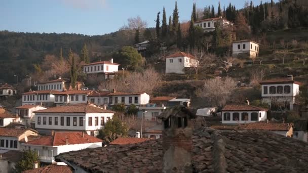 Traditionele Gebouwen Uit Sirince Selcuk Izmir Turkije — Stockvideo