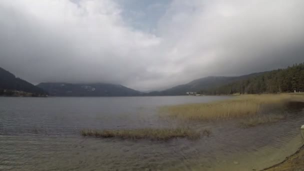 Timelapse Film Från Abant Lake Bolu Turkiet Råfilm Inte Redigeras — Stockvideo