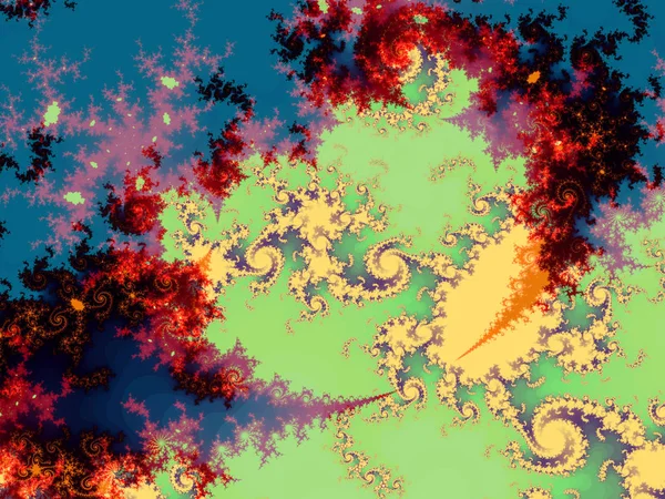 Fondo fractal abstracto colorido —  Fotos de Stock
