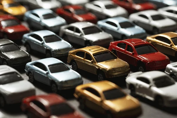 Close up shot of parked cars. — Stock Photo, Image