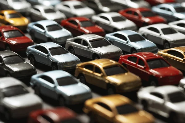 Close up shot of parked cars. — Stock Photo, Image