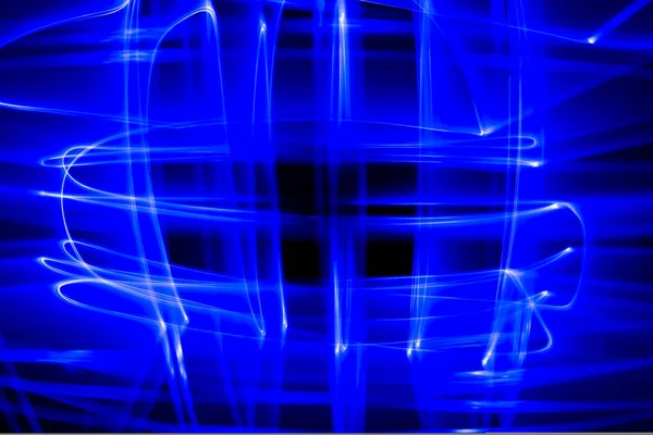 Abstracte achtergrond met blauwe kleur licht schilderen — Stockfoto