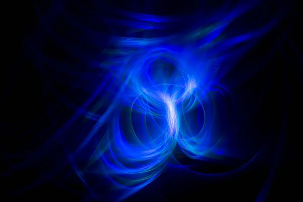 Abstract background with blue color light painting — 스톡 사진